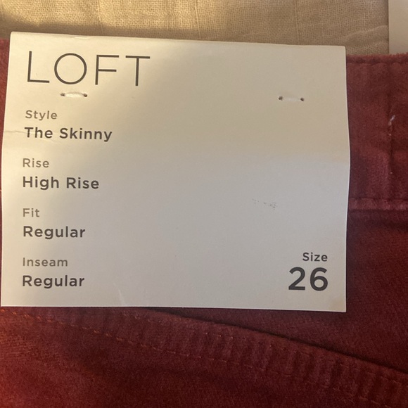 Velvet skinny high rise pants. Size 26/2 - Picture 4 of 8